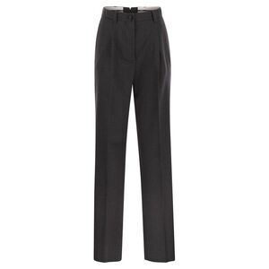 Weekend Maxmara Women Salsa - Straight-Leg Trousers In Virgin Wool